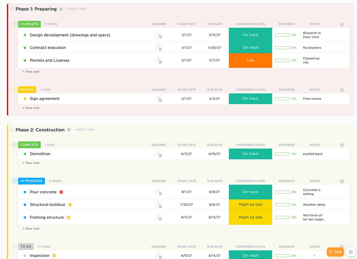 Synchronize team and contractor resources with ClickUp